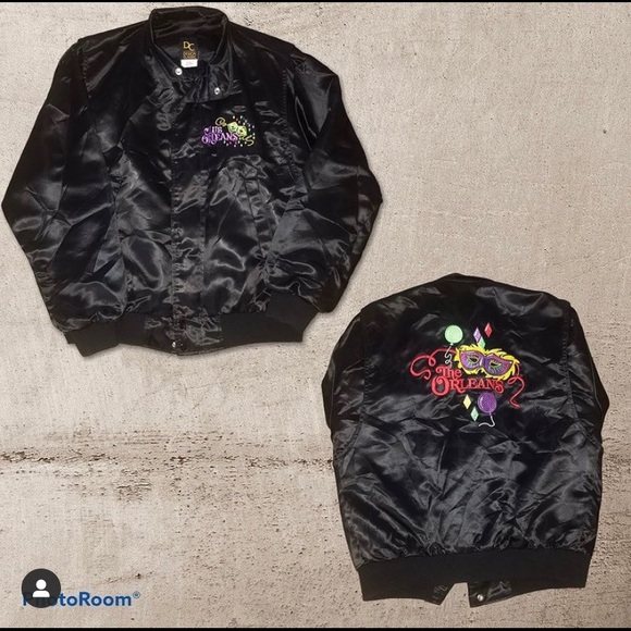 Wicked Vtg New Orleans Mardi Gras bomber jacket - Picture 1 of 1